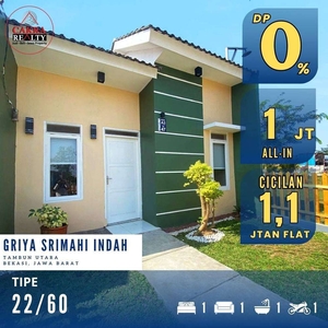 Rumah DP 500rb All in 22/72 di Griya Srimahi Indah Tambun Bekasi