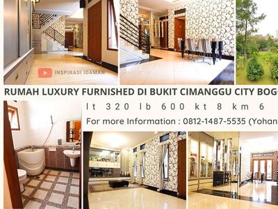 Rumah Luxury Furnished di Bkt Cimangu City Bogor