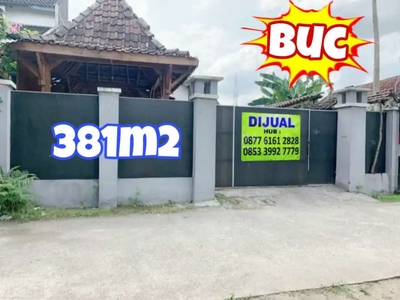 BUc Rumah MURAH 381m2 Berbah Sleman Jl. Wonosari Nasional III Jogja TV