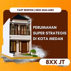 Dijual Rumah 2 Lantai di Sei Sikambing Hanya 5 menit dari Medan Fair