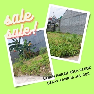 Lahan Murah Area Depok Dekat Kampus JGU GDC