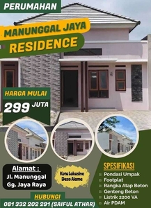 Lokasi strategis unit terbatas Manunggal Jaya Residence