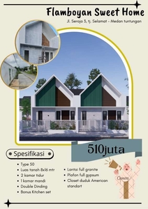 On Progress Flamboyan Sweet Home rumah murah berkualitas di medan