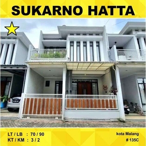 Rumah 2 Lantai Luas 70 Candi Mendut Sukarno Hatta Suhat Malang _ 135C