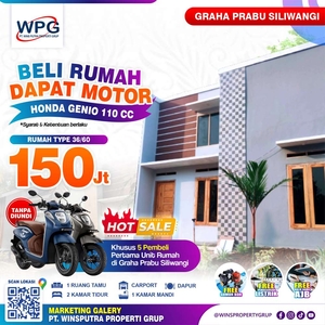 Rumah harga 150jtaan bonus motor genio khusus untuk 5 pembeli pertama