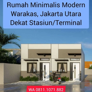Rumah Murah dekat Stasiun dan Terminal Tanjung Priok Jakarta Utara