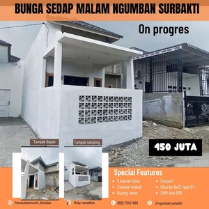 Rumah on progres di ngumban surbakti. Rumah cantik dan baru