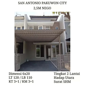 Rumah San Antonio Pakuwon City Modern Baru Siap Huni STRATEGIS SHM