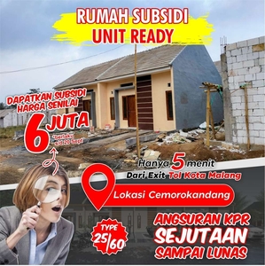 Rumah Subsidi Minimalis Berkualitas Siap Huni Cemorokandang