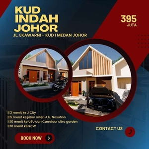 rumah super murah di Medan Johor 2 kamar tidur dan 2 kamar mandi