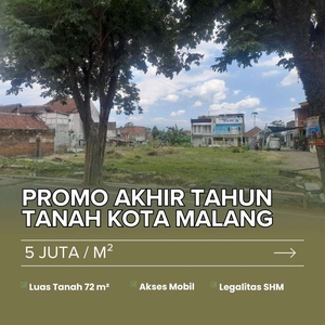 Tanah Dijual 8 Menit Kampus Unisma Kota Malang