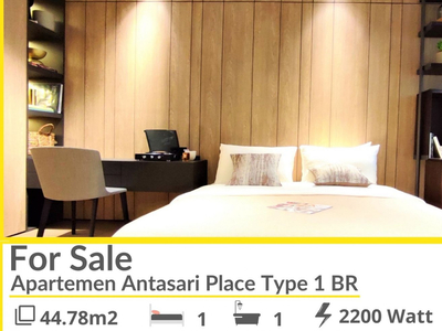 Dijual Apartemen Mewah Antasari Place 1BR Luas 44.78m2 Harga 2.35