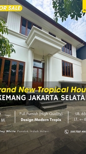 Dijual Brand new Luxury Tropical House kemang with lift and furni