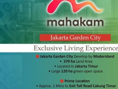 Dijual Cluster Mahakam - JakartaGarden City