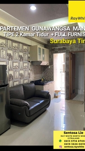 Dijual Dijual Apartemen Gunawangsa Manyar Surabaya Timur - 2 Bedr