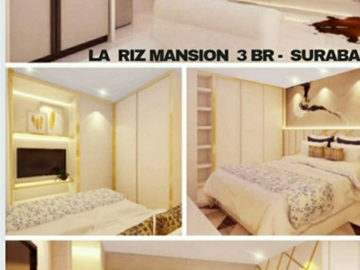 Dijual Apartemen La Riz Mansion 3 Bedroom diatas Pakuwon Mall Surabaya Barat - Full Furnished Mewah Siap Huni