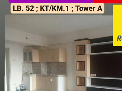 Dijual Apartemen Puncak Bukit Golf Surabaya Barat-Baru 1 Bedroom Full Furnished Modern- Tower A- Siap Huni