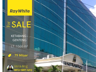 Dijual Bangunan Ex - Hotel Surabaya Pusat Dekat Jl. Pemuda, Tunjungan dll