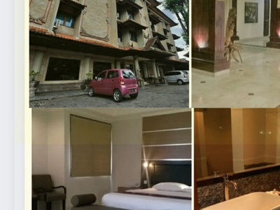 Dijual Hotel Denpasar - BALI - 45 K.Tidur - STRATEGIS Lokasi- Aktif Operasional - 4 Lantai - SHM
