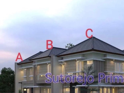 Dijual Rumah Baru Sutorejo Prima Selatan- Surabaya Timur - New Modern Minimalis - 4 Unit Rumah sejajar