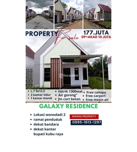 Dijual Rumah di Galaxy Residence Ukuran Tanah 9X13,5 Meter - Kubu raya