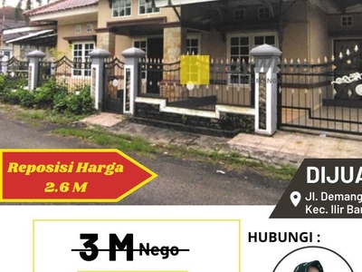 Dijual Rumah strategis di Kota Palembang