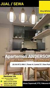 Disewakan Apartemen Anderson Tipe 2 Bedroom Full Furnished Tower A