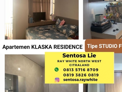 Disewa Disewakan Apartemen Klaska Residence Tipe STUDIO Full Furn