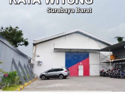 Disewakan Tanah + Bangunan Raya Wiyung Surabaya Barat - Nol Jalan Raya + Parkiran Mobil Luas - Strategis Lokasi Sebaris AUTO 2000 Wiyung