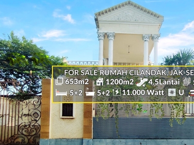 HOT SALE!Rumah Klasik Eropa di Cilandak, Jakarta Selatan Luas 653m2 Harga 15M Nego