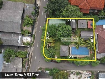 Dijual Jagakarsa rumah villa hitung tanah luas 600 hoek