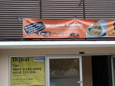 Dijual Jual Ruko 2 Lantai, Lokasi Strategis Ramai, Nol Jalan Raya
