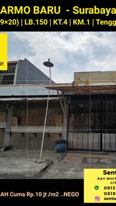MURAH LUAS Rumah Darmo Baru - Area Darmo Permai Surabaya Barat - MURAH Rp.9 jt-an /m2 Nego