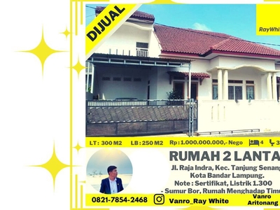 Rumah 4 Kamar Tidur Luas Tanah 300m2 di Tanjung Senang