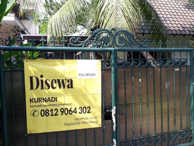 Rumah asri di sewakan di Menteng- Jakarta Pusat