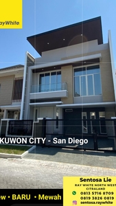 Rumah Baru Pakuwon City San Diego Surabaya Timur - New Modern 4+1 K.Tidur - SHM - Siap Huni
