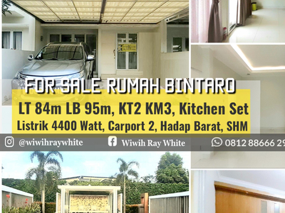 Rumah Cantiq Minimalis Luas 84m2 Harga 1,4M Nego di Bintaro, Hadap Kolam Renang, MURAH!!!