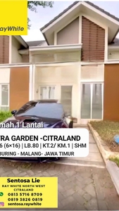 Rumah Citra Garden Citraland Buring Malang Jatim - Modern 1 Lantai Best View