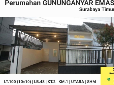 Dijual Rumah Gunung Anyar Emas - Gununganyar Tambak - Surabaya Ti
