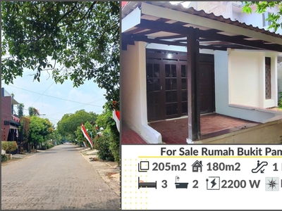 Rumah Lama Hitung Tanah Luas 205m Harga 1.2M Nego di Pamulang, Tangerang Selatan