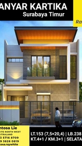 Rumah Manyar Kartika - Baru 2 Lantai Surabaya Timur dekat Sekolah Monyessoro