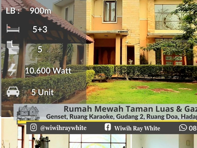 Dijual Rumah Mewah Luas 1597m di Bintaro Jaya Harga 15 M Nego sam