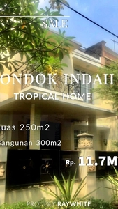 Dijual Rumah Modern Tropical Area Pondok Indah