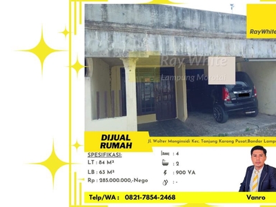 Dijual Rumah Murah di Teluk Betung Bandar Lampung