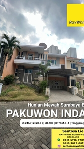 Rumah Pakuwon Indah Villa Regency Surabaya Barat Desain Split Level 2,5 Lantai dekat Pakuwon Mall, PTC, Supermall