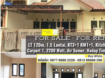 Rumah Siap Huni bisa untuk Bisnis Luas 120m Harga 2.4M Nego di Sektor II Bintaro Jaya