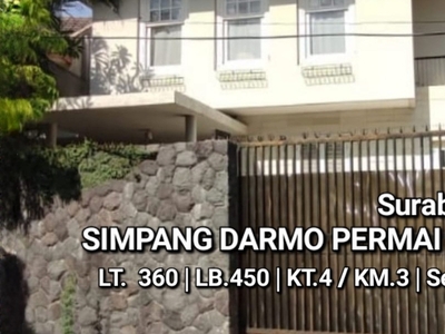 Rumah Simpang Darmo Permai Selatan - Surabaya Barat - Modern Mewah - Luas 360 m2 - SHM - Dekat Pakuwon Mall, PTC, Supermall