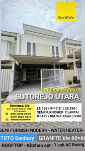 Rumah Sutorejo Utara Surabaya Timur BONUS SEMI Furnished Modern PREMIUM Quality Dekat ITS, Pakuwon City