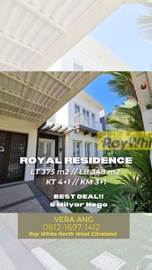 Dijual Termurah Royal Residence Luas 375 hanya 6M nego