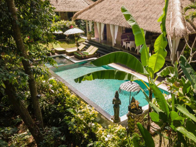 Tranquil 1 Bedroom Suites 240m2 in a Chique Boutique Resort 1436m2 only 7 minutes to Canggu Beaches